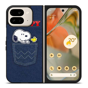SNOOPY IN POCKET CARTOON Google Pixel 9 Pro Fold Case Cover