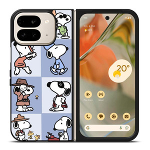 SNOOPY THE PEANUTS CHARLIE BROWN CARTOON Google Pixel 9 Pro Fold Case Cover