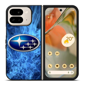 SUBARU BLUE FIRE LOGO Google Pixel 9 Pro Fold Case Cover