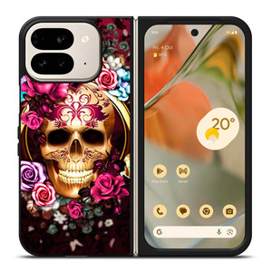 SUGAR SKULL FLOWER 2 Google Pixel 9 Pro Fold Case Cover SUGAR SKULL FLOWER 2 Google Pixel 9 Pro Fold Case Cover