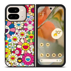 TAKASHI MURAKAMI FLOWERS COLLAGE Google Pixel 9 Pro Fold Case Cover TAKASHI MURAKAMI FLOWERS COLLAGE Google Pixel 9 Pro Fold Case Cover