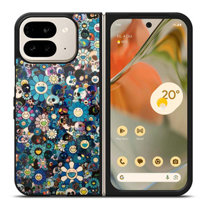 TAKASHI MURAKAMI FLOWERS SKULL Google Pixel 9 Pro Fold Case Cover TAKASHI MURAKAMI FLOWERS SKULL Google Pixel 9 Pro Fold Case Cover
