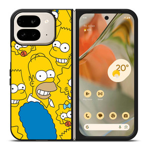 THE SIMPSONS CARTOON COLLAGE Google Pixel 9 Pro Fold Case Cover