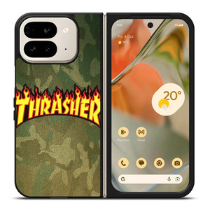 THRASHER CAMO SKATEBOARD MAGAZINE Google Pixel 9 Pro Fold Case Cover THRASHER CAMO SKATEBOARD MAGAZINE Google Pixel 9 Pro Fold Case Cover