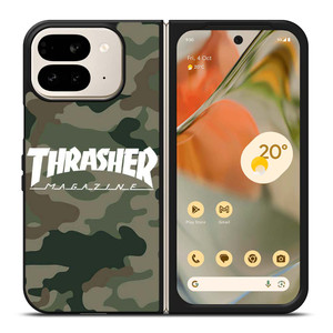 THRASHER SKATEBOARD MAGAZINE CAMO Google Pixel 9 Pro Fold Case Cover THRASHER SKATEBOARD MAGAZINE CAMO Google Pixel 9 Pro Fold Case Cover