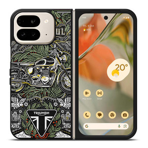 TRIUMPH MOTORCYCLE POSTER Google Pixel 9 Pro Fold Case Cover TRIUMPH MOTORCYCLE POSTER Google Pixel 9 Pro Fold Case Cover