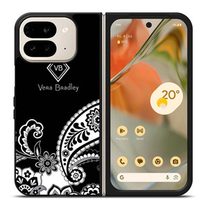 VERA BRADLEY BLACK AND WHITE Google Pixel 9 Pro Fold Case Cover
