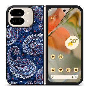 VERA BRADLEY BLUE PATTERN Google Pixel 9 Pro Fold Case Cover