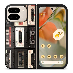 VINTAGE MIXTAPE COLLAGE Google Pixel 9 Pro Fold Case Cover