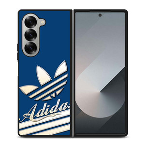 ADIDAS LOGO BLUE RETRO Samsung Galaxy Z Fold 6 Case Cover ADIDAS LOGO BLUE RETRO Samsung Galaxy Z Fold 6 Case Cover