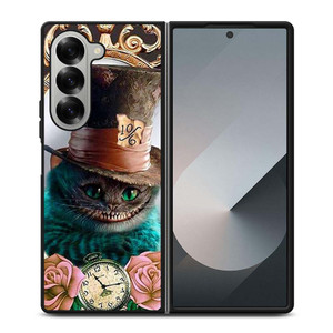 ALICE IN WONDERLAND CAT CUTE Samsung Galaxy Z Fold 6 Case Cover