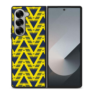 ARSENAL YELLOW RETRO PATTERN Samsung Galaxy Z Fold 6 Case Cover ARSENAL YELLOW RETRO PATTERN Samsung Galaxy Z Fold 6 Case Cover