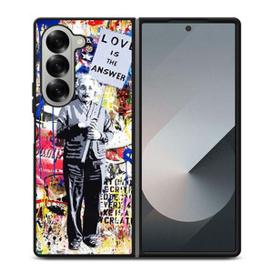 BANKSY EINSTEIN GRAFFITI Samsung Galaxy Z Fold 6 Case Cover BANKSY EINSTEIN GRAFFITI Samsung Galaxy Z Fold 6 Case Cover