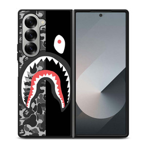 BAPE SHARK CAMO Samsung Galaxy Z Fold 6 Case Cover