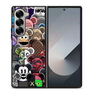 BEARBRICK BRAND COLABORATION Samsung Galaxy Z Fold 6 Case Cover BEARBRICK BRAND COLABORATION Samsung Galaxy Z Fold 6 Case Cover