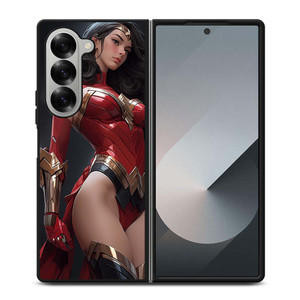 BEAUTIFUL SUPERHERO WONDER WOMAN DC COMIC Samsung Galaxy Z Fold 6 Case Cover