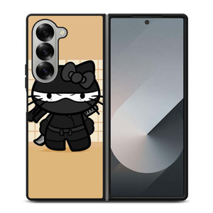 BLACK NINJA HELLO KITTY NINJA Samsung Galaxy Z Fold 6 Case Cover BLACK NINJA HELLO KITTY NINJA Samsung Galaxy Z Fold 6 Case Cover
