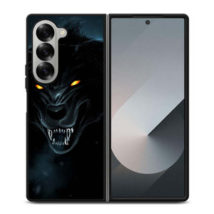 BLACK WILD WOLF Samsung Galaxy Z Fold 6 Case Cover BLACK WILD WOLF Samsung Galaxy Z Fold 6 Case Cover