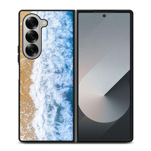 BLUE BEACH WAVES Samsung Galaxy Z Fold 6 Case Cover
