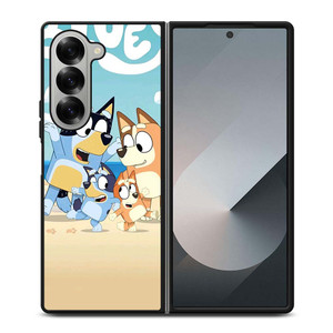 BLUEY HEELERS FAMILY CARTOON Samsung Galaxy Z Fold 6 Case Cover