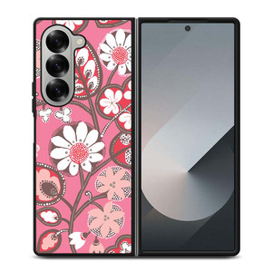 BLUSH PINK VERA BRADLEY PRINT Samsung Galaxy Z Fold 6 Case Cover