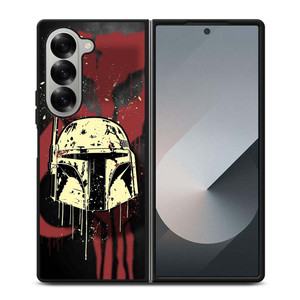 BOBA FETT HELMET STAR WARS ART Samsung Galaxy Z Fold 6 Case Cover BOBA FETT HELMET STAR WARS ART Samsung Galaxy Z Fold 6 Case Cover