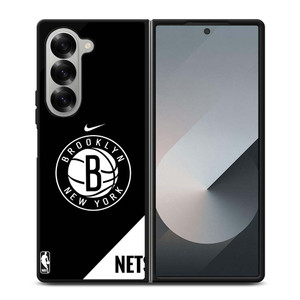 BROOKLYN NETS NIKE NBA LOGO Samsung Galaxy Z Fold 6 Case Cover