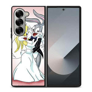 BUGS BUNNY AND LOLA LOVE Samsung Galaxy Z Fold 6 Case Cover BUGS BUNNY AND LOLA LOVE Samsung Galaxy Z Fold 6 Case Cover