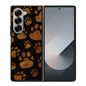 CAT FOOTPRINTS PATTERN Samsung Galaxy Z Fold 6 Case Cover CAT FOOTPRINTS PATTERN Samsung Galaxy Z Fold 6 Case Cover