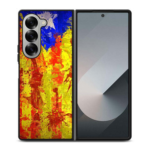 CATALONIA FLAG BRUSHES Samsung Galaxy Z Fold 6 Case Cover