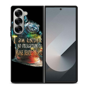 CHESHIRE CAT QUOTE ALICE IN WONDERLAND Samsung Galaxy Z Fold 6 Case Cover