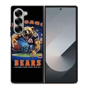 CHICAGO BEARS FOOTBALL MASCOT Samsung Galaxy Z Fold 6 Case Cover