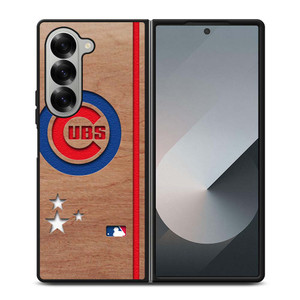 CHICAGO CUBS UBS MLB WOODEN LOGO Samsung Galaxy Z Fold 6 Case Cover CHICAGO CUBS UBS MLB WOODEN LOGO Samsung Galaxy Z Fold 6 Case Cover