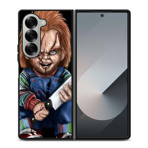 CHUCKY WITH KNIFE Samsung Galaxy Z Fold 6 Case Cover CHUCKY WITH KNIFE Samsung Galaxy Z Fold 6 Case Cover