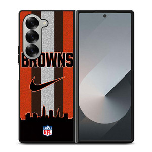 CLEVELAND BROWNS NIKE STRIPE Samsung Galaxy Z Fold 6 Case Cover