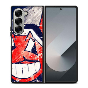 CLEVELAND INDIANS LOGO BASEBALL TEAM MLB ICON Samsung Galaxy Z Fold 6 Case Cover