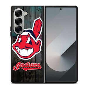 CLEVELAND INDIANS WOODEN LOGO Samsung Galaxy Z Fold 6 Case Cover CLEVELAND INDIANS WOODEN LOGO Samsung Galaxy Z Fold 6 Case Cover