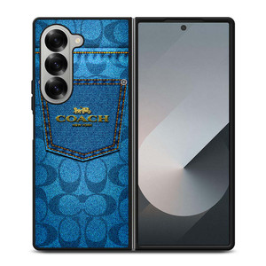 COACH JEANS Samsung Galaxy Z Fold 6 Case Cover COACH JEANS Samsung Galaxy Z Fold 6 Case Cover