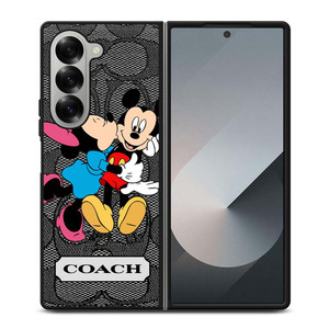 COACH MINNIE MICKEY MOUSE KISS Samsung Galaxy Z Fold 6 Case Cover COACH MINNIE MICKEY MOUSE KISS Samsung Galaxy Z Fold 6 Case Cover