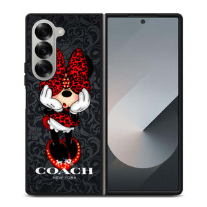 COACH MINNIE MOUSE CARTOON Samsung Galaxy Z Fold 6 Case Cover