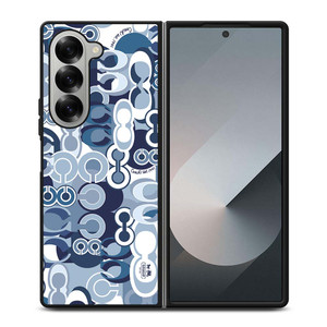 COACH NEW YORK BLUE Samsung Galaxy Z Fold 6 Case Cover COACH NEW YORK BLUE Samsung Galaxy Z Fold 6 Case Cover