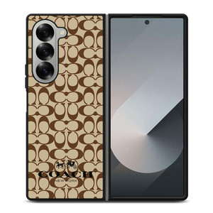 COACH NEW YORK BROWN Samsung Galaxy Z Fold 6 Case Cover