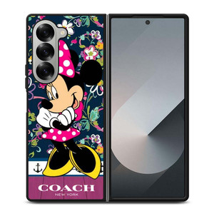 COACH NEW YORK CUTE MICKEY MOUSE Samsung Galaxy Z Fold 6 Case Cover COACH NEW YORK CUTE MICKEY MOUSE Samsung Galaxy Z Fold 6 Case Cover