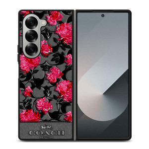 COACH NEW YORK FLOWER 3 Samsung Galaxy Z Fold 6 Case Cover
