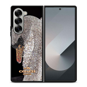 COACH NEW YORK LOGO DIAMOND SWAN Samsung Galaxy Z Fold 6 Case Cover COACH NEW YORK LOGO DIAMOND SWAN Samsung Galaxy Z Fold 6 Case Cover