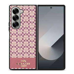 COACH NEW YORK LOGO PINK EMBLEM PATTERN Samsung Galaxy Z Fold 6 Case Cover COACH NEW YORK LOGO PINK EMBLEM PATTERN Samsung Galaxy Z Fold 6 Case Cover