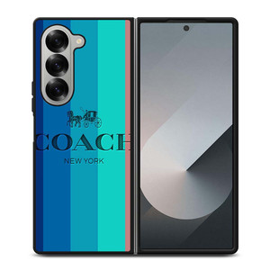 COACH NEW YORK STRIPES Samsung Galaxy Z Fold 6 Case Cover