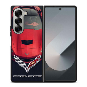 CORVETTE CAR RED LOGO Samsung Galaxy Z Fold 6 Case Cover