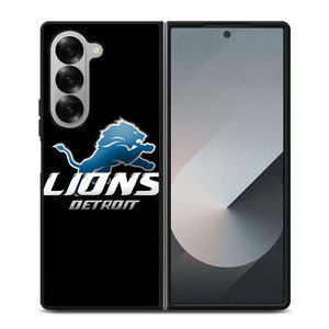 DETROIT LIONS BLACK Samsung Galaxy Z Fold 6 Case Cover DETROIT LIONS BLACK Samsung Galaxy Z Fold 6 Case Cover