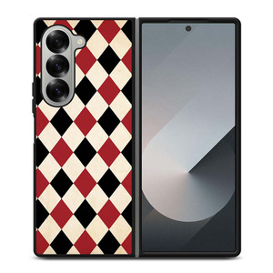 DIAMOND RED BACK PATTERN Samsung Galaxy Z Fold 6 Case Cover DIAMOND RED BACK PATTERN Samsung Galaxy Z Fold 6 Case Cover
